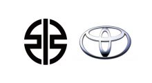 Kawasaki, Toyota logos